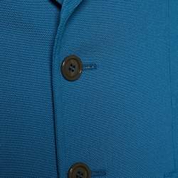 Pre Owned Gucci Teal Blue Wool Camden Single Breasted Blazer S