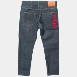 Gucci Blue Denim Straight Fit Jeans S