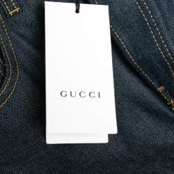 Gucci Blue Denim Straight Fit Jeans S
