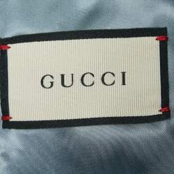 Pre Owned Gucci Black GG Supreme Jacquard Jacket M