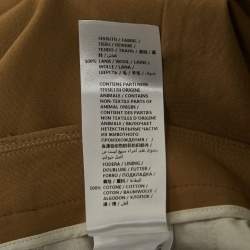 Pre Owned Gucci Khaki Wool Straight Fit Trousers M