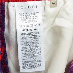 Gucci X Adidas Marco GG/Trefoil Print Silk Shorts S