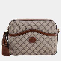 Gucci Beige GG Supreme Canvas Shoulder Bag