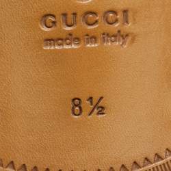 Pre Owned Gucci Brown Leather Horsebit Slip On Loafers Size 42.5