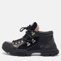 Gucci flashtrek sneakers black on sale