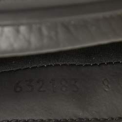 Gucci Black Leather Original Slides Size 42