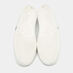 Gucci White Leather Ace Low Top Sneakers Size 41.5
