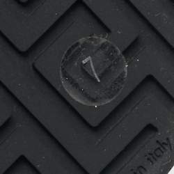 Pre Owned Gucci Black Patent and Leather Ace Lace Up Sneakers Size 41