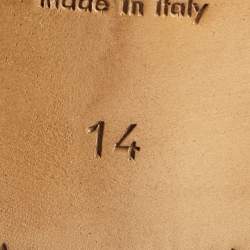 Pre Owned Gucci Dark Blue Leather Horsebit Loafers Size 48