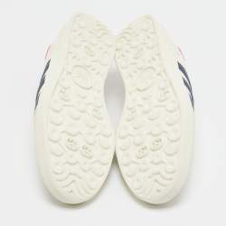 Adidas x Gucci White Leather and Suede Gazelle Low Top Sneakers Size 42
