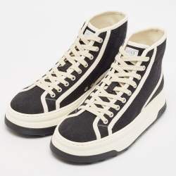 Gucci Black GG Canvas Tennis 1977 Treck Sneakers Size 42