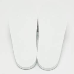 Gucci White Rubber Pursuit 72 Pool Slides Size 45