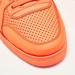 Gucci Orange Leather Coda High Top Sneakers Size 42.5