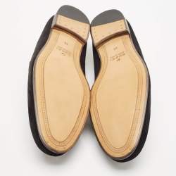 Gucci Black Suede Horsebit Foldable Loafers Size 44