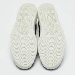 Gucci Black GG Supreme Canvas Ace Low Top Sneakers Size 44