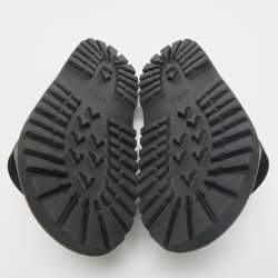 Gucci Black Rubber Pursuit Web Pool Slides Size 41