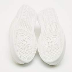 Pre Owned Gucci Off White Jumbo GG Leather Chunky B Sneakers Size 44