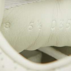 Pre Owned Gucci White Leather Chunky GG Web Low Top Sneakers Size 39.5