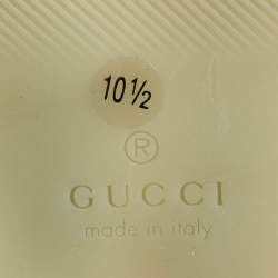 Pre Owned Gucci Brown Leather Horsebit Slip On Loafers Size 44.5