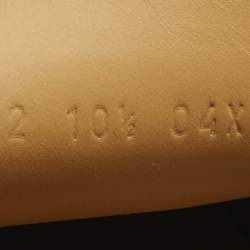 Pre Owned Gucci Brown Leather Horsebit Slip On Loafers Size 44.5