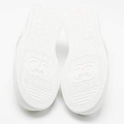 مملوكة مسبقًا حذاء رياضي غوتشي صاخب ب قماش جي جي بني وبيج وجلد مقاس 41