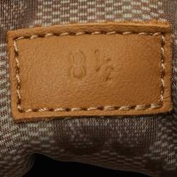 مملوكة مسبقًا حذاء رياضي غوتشي الجلد الأبيض تفصيل الويب ايس مقاس 42.5