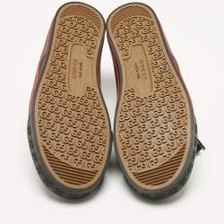 Pre Owned Gucci Black Jumbo GG Canvas Tennis 1977 Sneakers Size 43