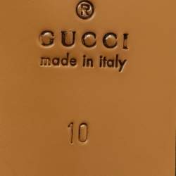 مملوكة مسبقًا Gucci Black Leather Jordaan Slip On Loafers Size 44