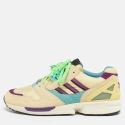 Pre Owned Gucci X Adidas Multicolor Suede and Nylon Madeira  Sneakers Size 43.5