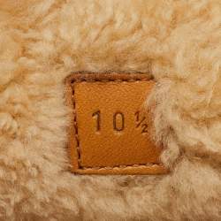 مملوكة مسبقًا حذاء لوفرز غوتشي فريا وول حورسبت بيج/أسود سليب أون مقاس 44.5