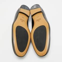 Pre Owned Gucci Jordaan Size 44.5 Black Leather Loafers