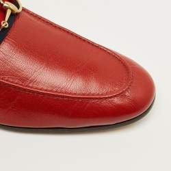 مملوكة مسبقًا حذاء لوفرز غوتشي جلد سويدي أسود مزين هورسبيت قابل للطي مقاس 44