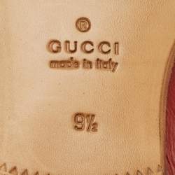 مملوكة مسبقًا حذاء لوفرز غوتشي جلد سويدي أسود مزين هورسبيت قابل للطي مقاس 44