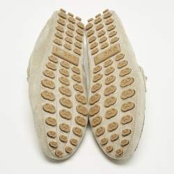 مملوكة مسبقًا حذاء لوفرز غوتشي سويدي بيج مزين هورسبيت مقاس 45