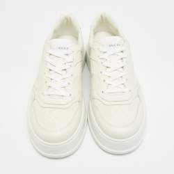 Pre Owned حذاء رياضي غوتشي صاخب ب قماش جي جي بني وبيج وجلد مقاس 41