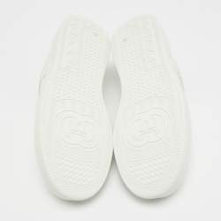 Pre Owned حذاء رياضي غوتشي صاخب ب قماش جي جي بني وبيج وجلد مقاس 41