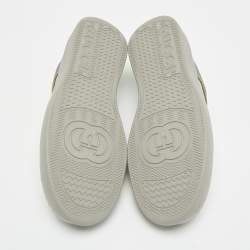 مملوكة مسبقًا Gucci Chunky B Size 45 Tricolor GG Canvas and Leather Low Top Sneakers
