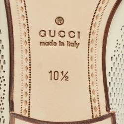 مملوكة مسبقًا حذاء لوفرز غوتشي هورسبت جلد كروكوديل أزرق مقاس 41.5