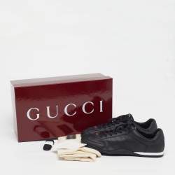 Pre Owned حذاء رياضي غوتشي شيفت جلد أسود حجم 43