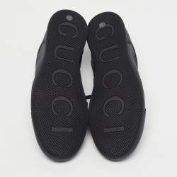 Pre Owned حذاء رياضي غوتشي شيفت جلد أسود حجم 43