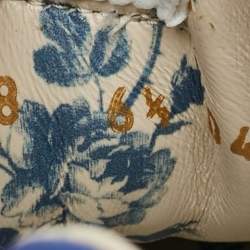 مملوكة مسبقًا Gucci Rhyton Size 40.5 Blue Leather Sneakers