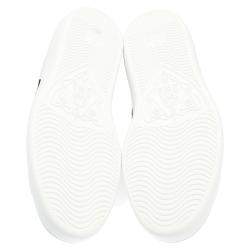 Pre Owned Gucci White Leather Ace Snake Sneakers Size 41 (US 7)