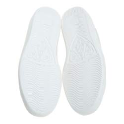 Pre Owned حذاء رياضي غوتشي منخفض من أعلى بي أيس جلد أبيض مقاس 39