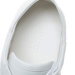 Pre Owned حذاء رياضي غوتشي منخفض من أعلى بي أيس جلد أبيض مقاس 39