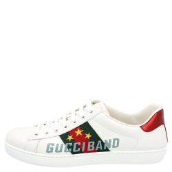 Gucci White Ace Gucci Band Sneakers Size UK 9 /  EU 42