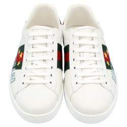Gucci White Ace Gucci Band Sneakers Size UK 9 /  EU 42