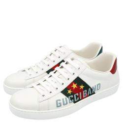 Gucci White Ace Gucci Band Sneakers Size UK 9 /  EU 42