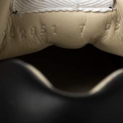 Pre Owned حذاء رياضى غوتشى شعار غوتشى ريثون جلد أسود مقاس 41