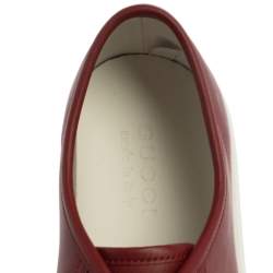 Gucci Red Leather Miro Soft Low Top Sneakers Size 43.5