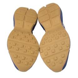 مملوكة مسبقًا حذاء رياضي غوتشي منخفض من أعلى رايثون يانكيس أن واى جلد أزرق مقاس 43